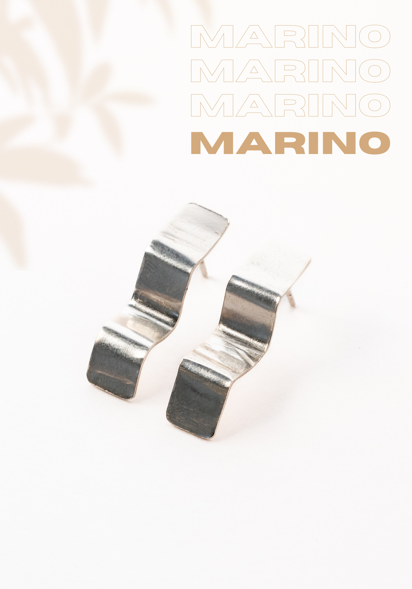 Aretes Marino: La Fluidez del Océano en Plata 950